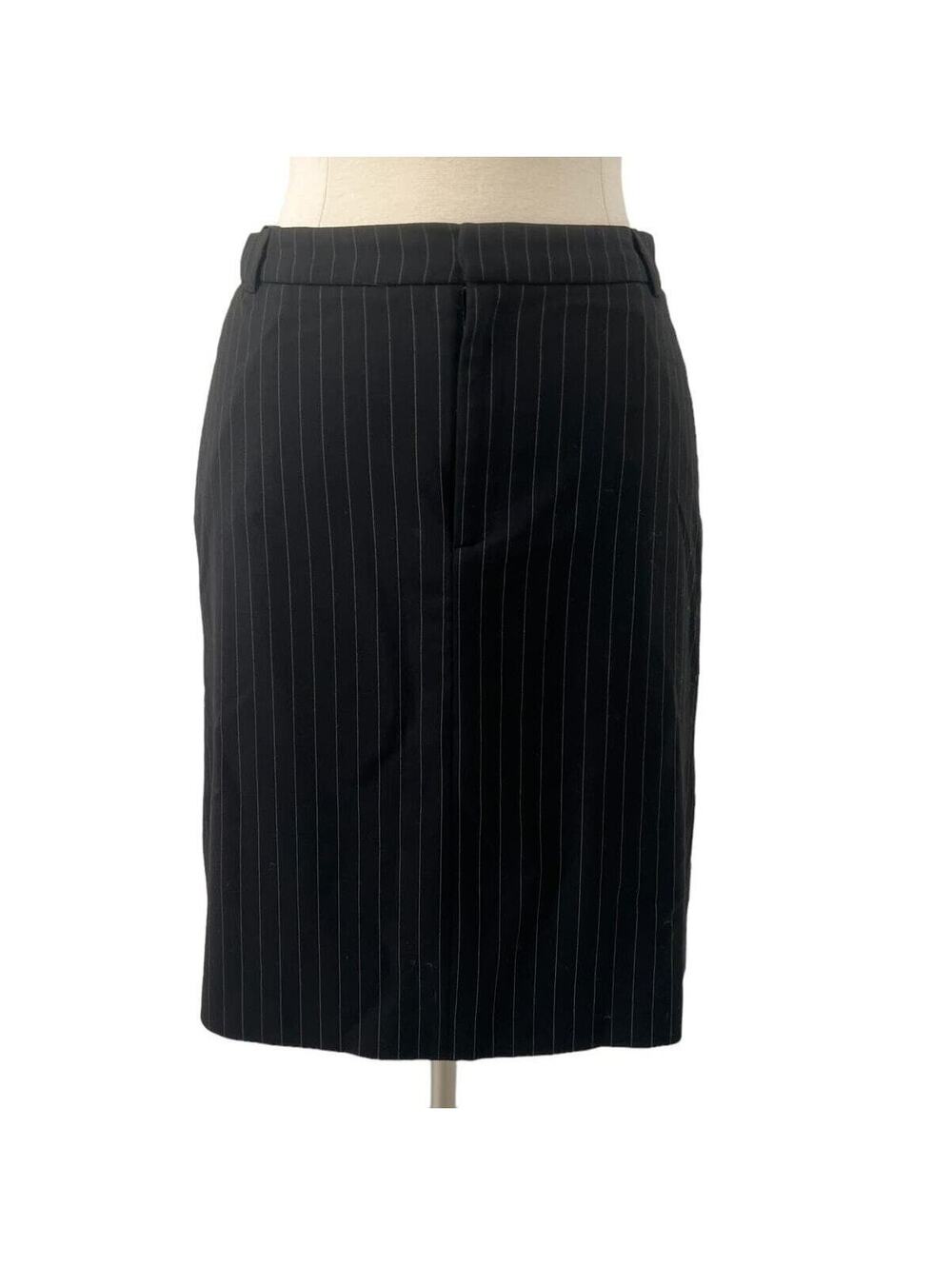 BANANA REPUBLIC Classic Striped Pencil Skirt Wool Blend SZ 6